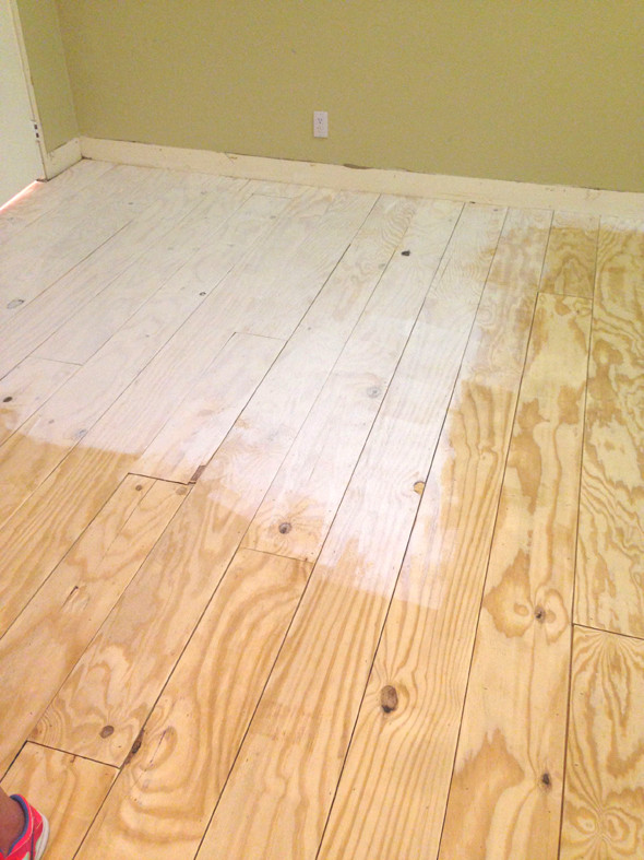 Plywood Plank Floors DIY
 Remodelaholic