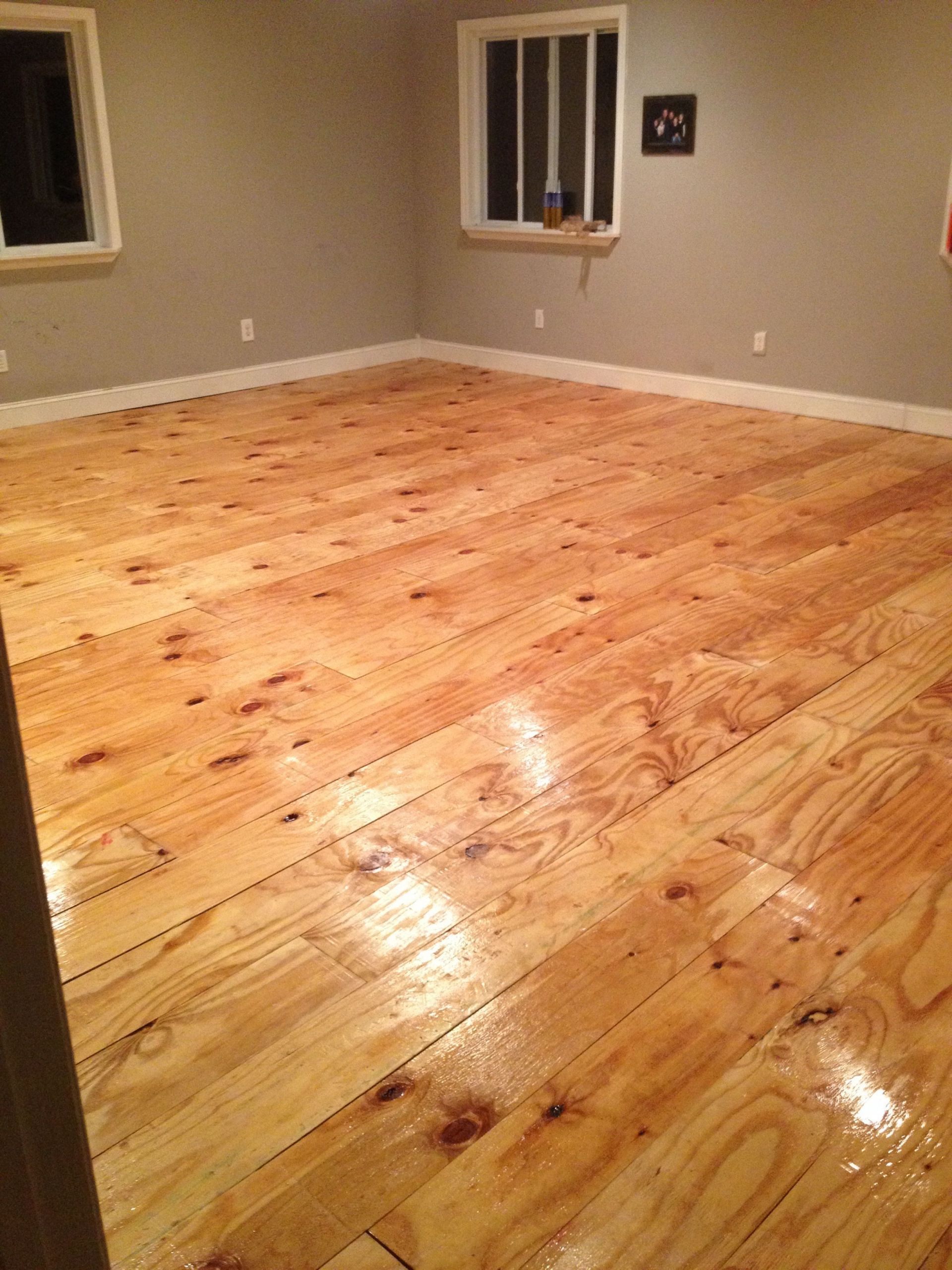 Plywood Plank Floors DIY
 DIY plywood plank floor Hearth and home