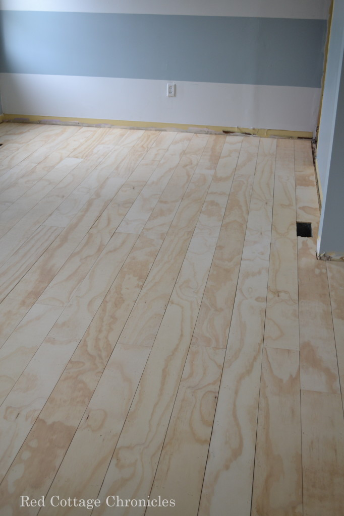 Plywood Plank Floors DIY
 Remodelaholic