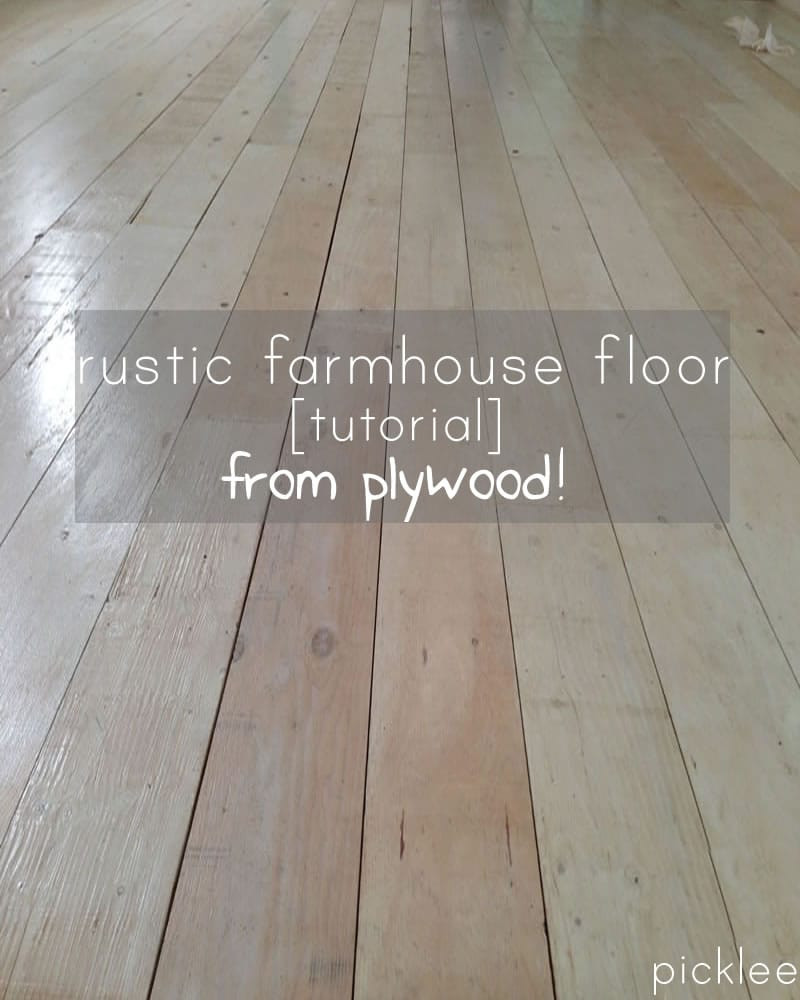 Plywood Plank Floors DIY
 plywood floor tutorial