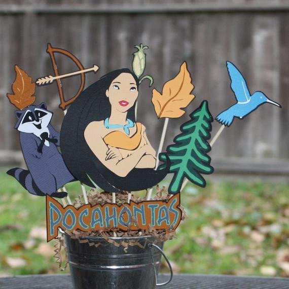 Pocahontas Birthday Party
 Pocahontas disney birthday party centerpiece