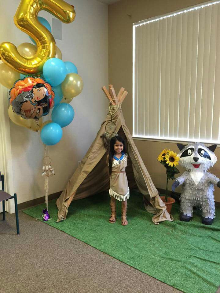 Pocahontas Birthday Party
 Sophias 5th bday party pocahontas theme and handmade meeko