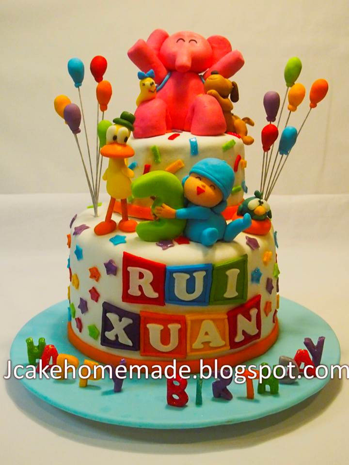 Pocoyo Birthday Cake
 Jcakehomemade Pocoyo birthday cake