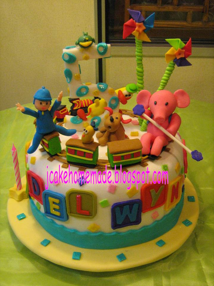 Pocoyo Birthday Cake
 Jcakehomemade Pocoyo Theme Birthday Cake