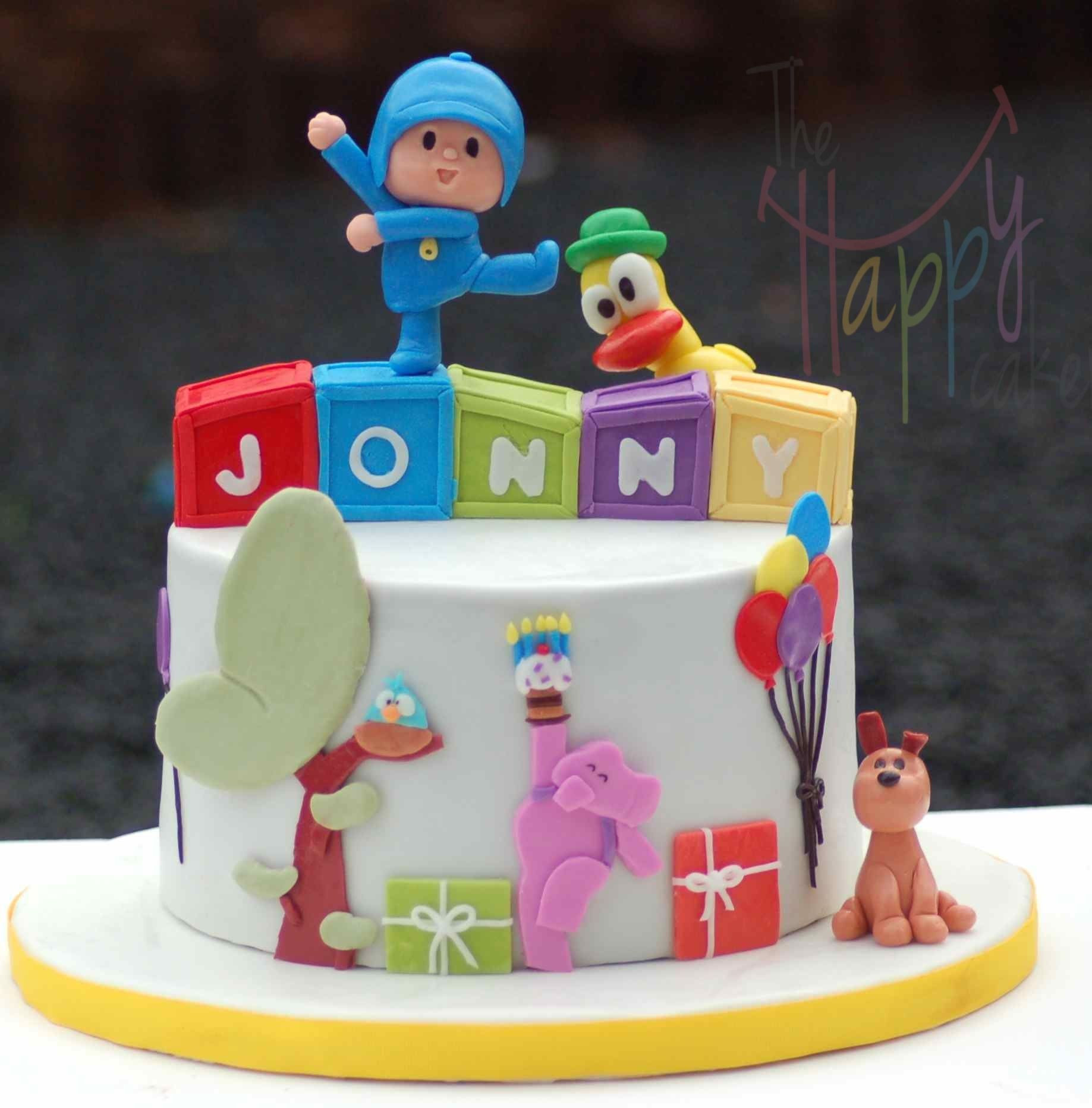 Pocoyo Birthday Cake
 Pocoyo 8" chocolate Pocoyo cake for a 5th birthday