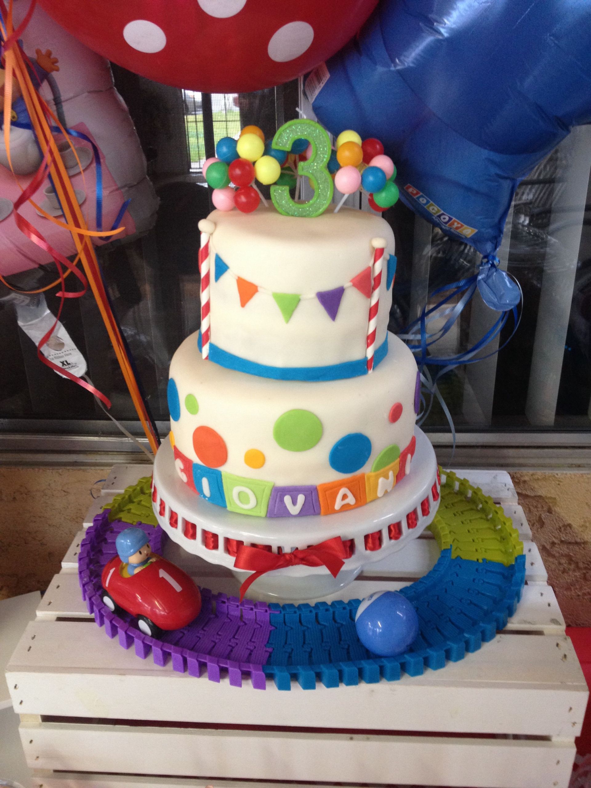 Pocoyo Birthday Cake
 Pocoyo cake pocoyo party birthday party fondant cakes