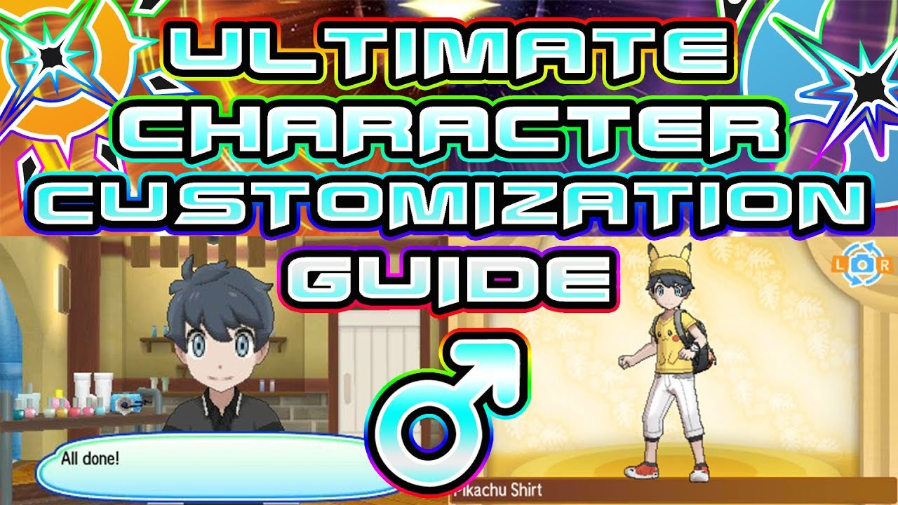 Pokemon Sun And Moon Hairstyles Male
 ULTIMATE TRAINER CUSTOMIZATION GUIDE FOR POKEMON ULTRA SUN