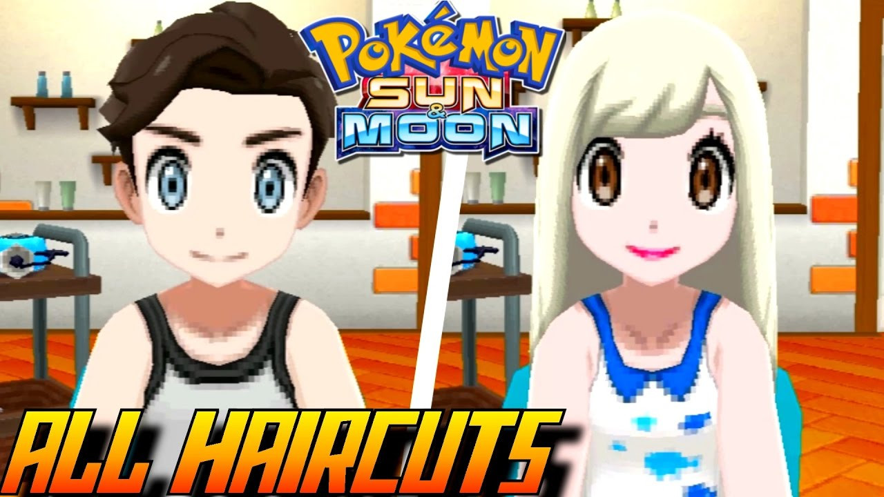 Pokemon Sun And Moon Hairstyles Male
 Pokémon Sun and Moon All Haircuts Colors Male