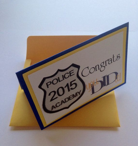 Police Graduation Gift Ideas
 Police Academy Graduation Gift Card Holder by