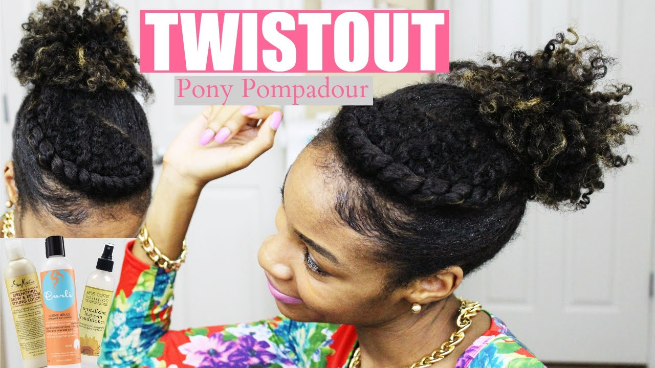 Pompadour Hairstyles For Natural Hair
 Natural Hair Twist Out Hairstyles Flat Twist Pompadour