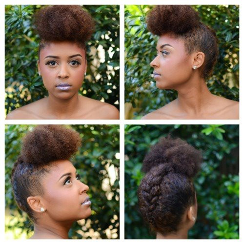 Pompadour Hairstyles For Natural Hair
 Natural Updo with a Pompadour…