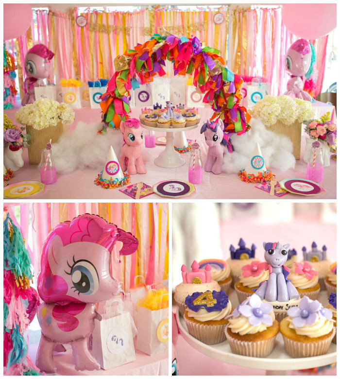 Pony Birthday Party Ideas
 Kara s Party Ideas My Little Pony Pink Birthday Party