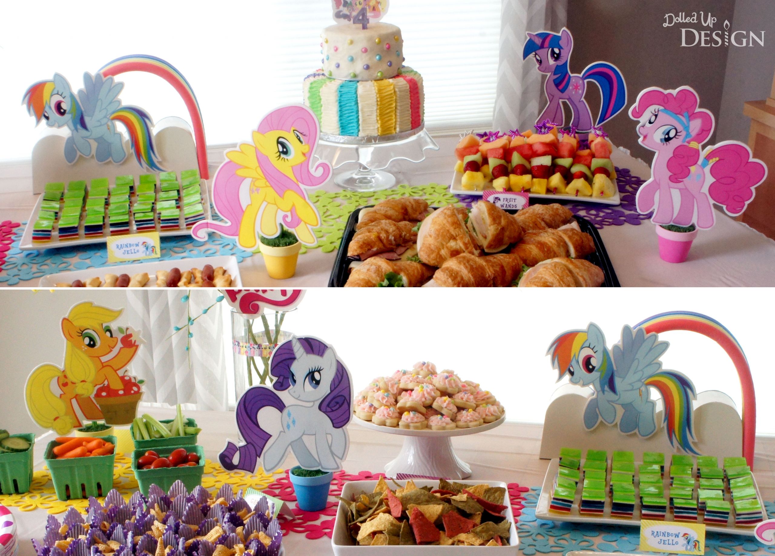 Pony Birthday Party Ideas
 Keira’s My Little Pony 4th Birthday Party