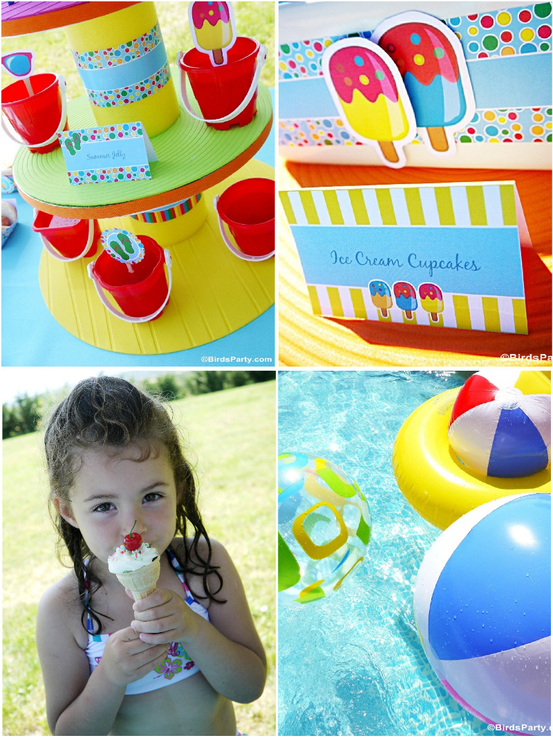 Pool Bday Party Ideas
 Pool Party Ideas & Kids Summer Printables Party Ideas
