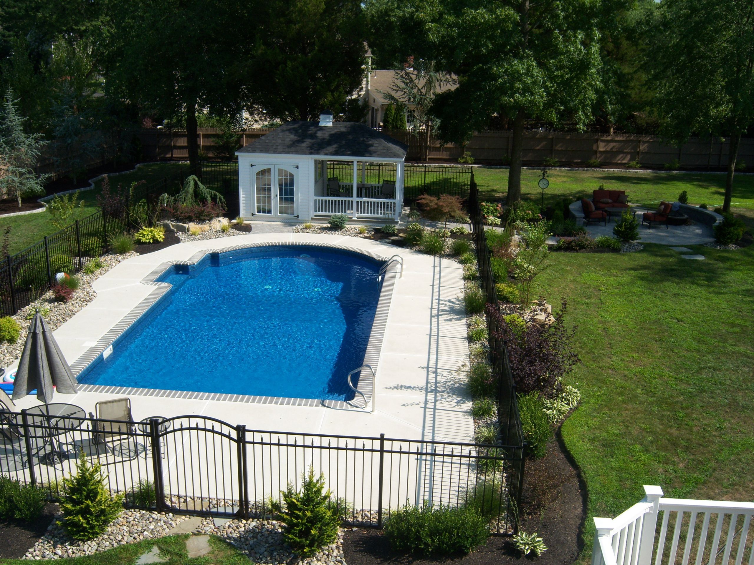 Pool Landscapes Designs
 Refreshing a Swimming Pool Landscape All About The House