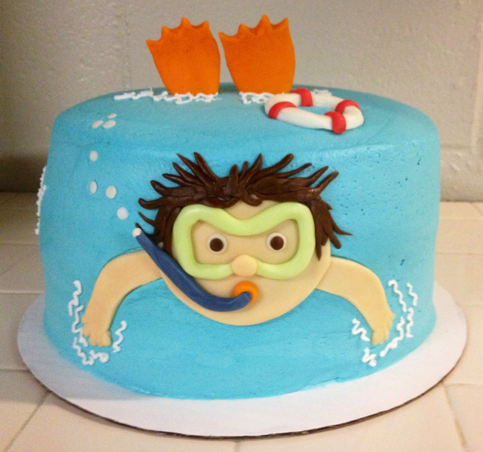 Pool Party Birthday Cakes
 Pool party birthday cake Cake ideas