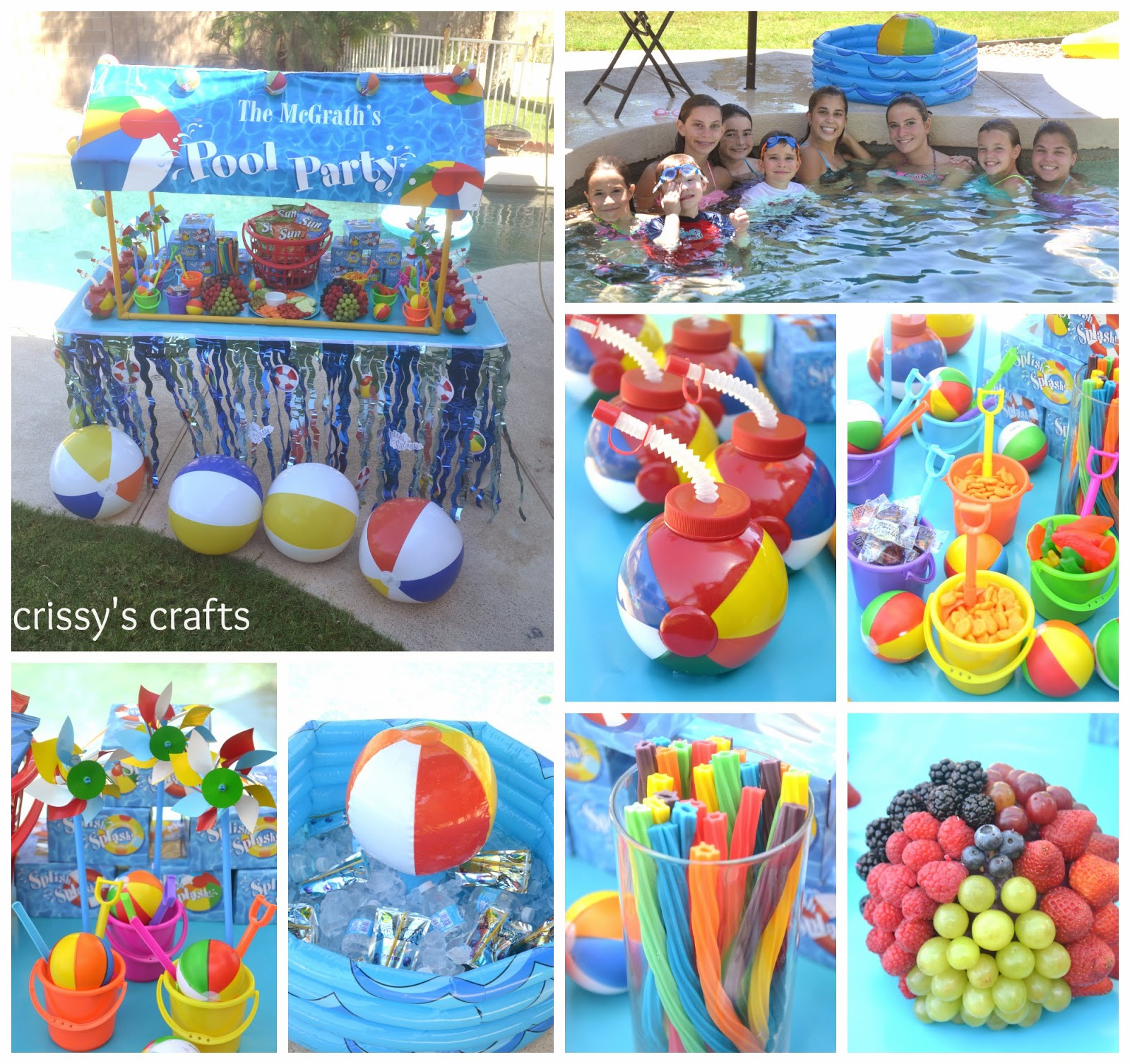 Pool Party Craft Ideas
 Crissy s Crafts Pool Party Summer 2014