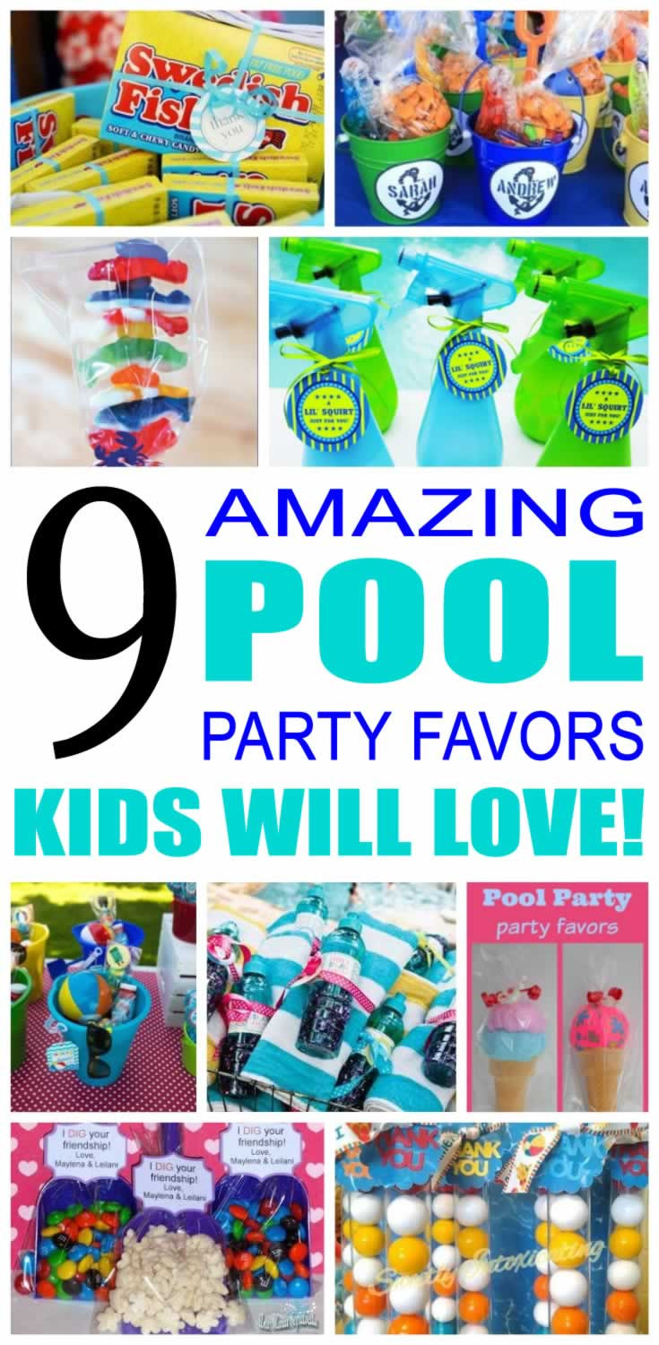 Pool Party Gift Ideas
 Pool Party Favor Ideas