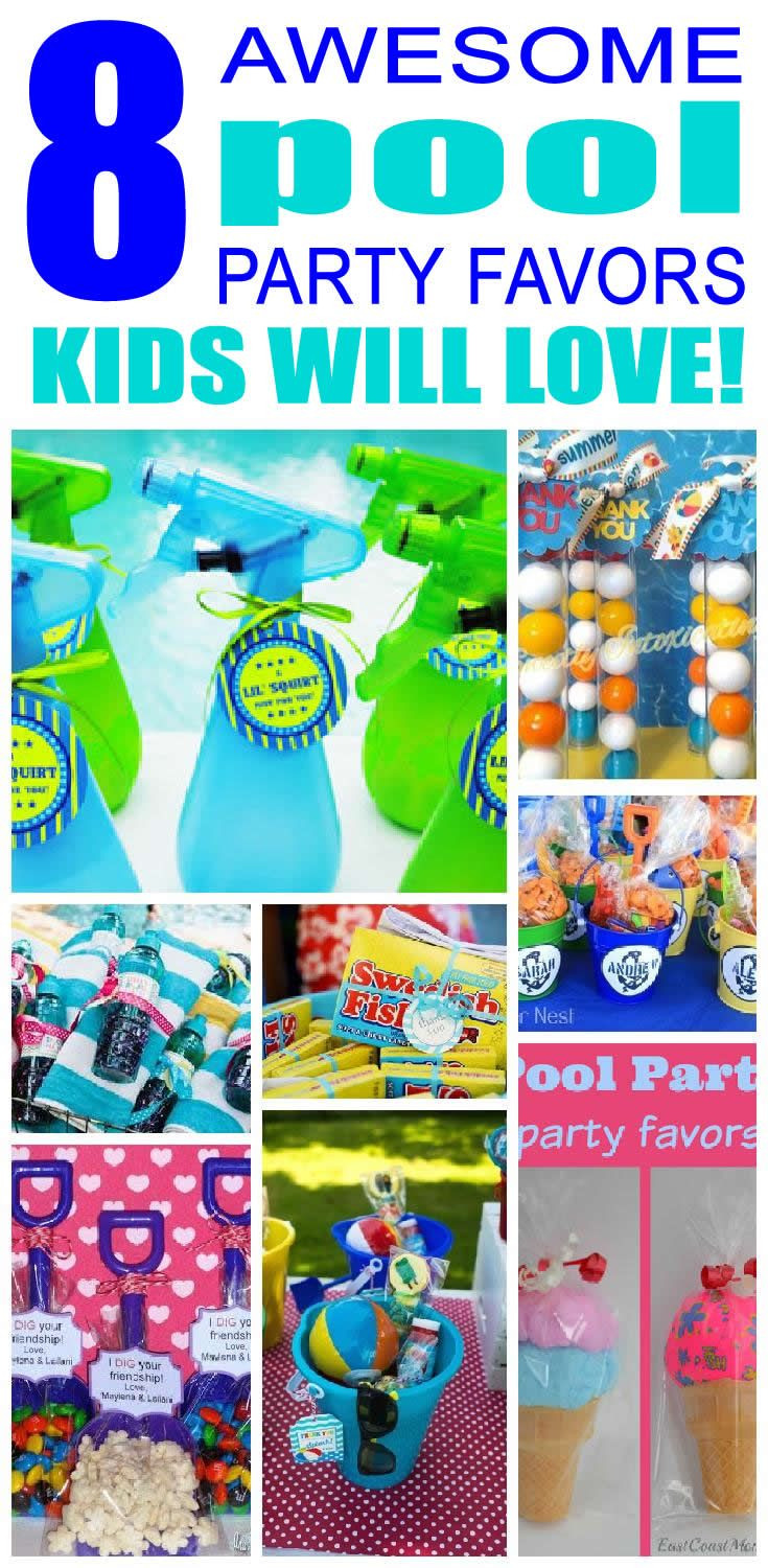 Pool Party Gift Ideas
 Pool Party Favor Ideas