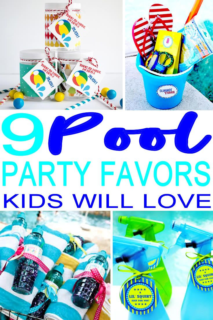 Pool Party Gift Ideas
 9 pletely Awesome Pool Party Favor Ideas