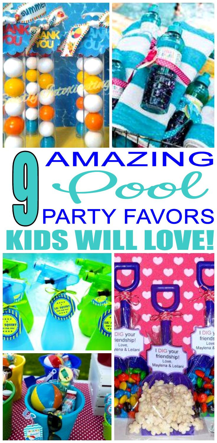 Pool Party Gift Ideas
 Pool Party Favor Ideas