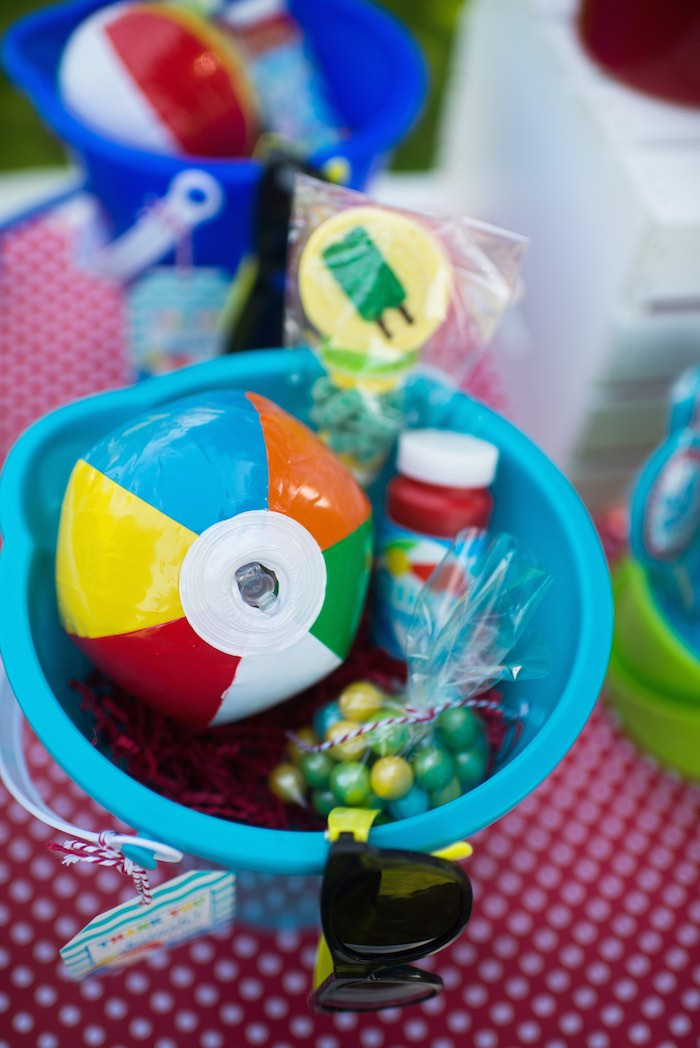 Pool Party Ideas For Boys
 Kara s Party Ideas Colorful Pool themed birthday party via