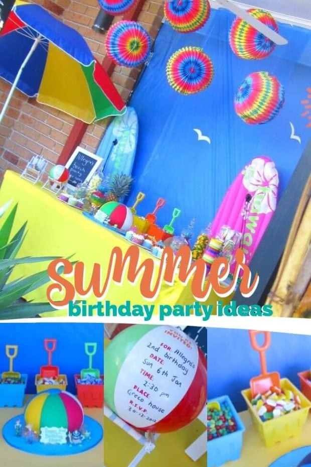 Pool Party Ideas For Boys
 A Joint Summer Birthday Pool Party Spaceships and Laser