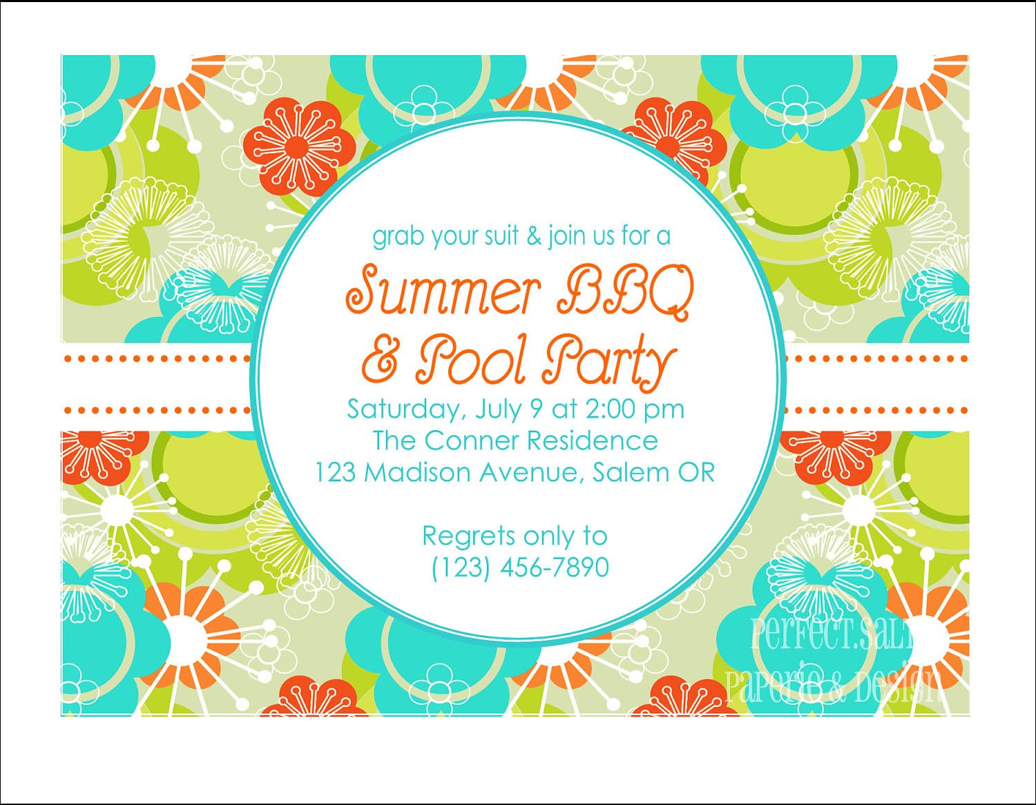 Pool Party Invitations Ideas
 BBQ And Pool Party Invitation Wording