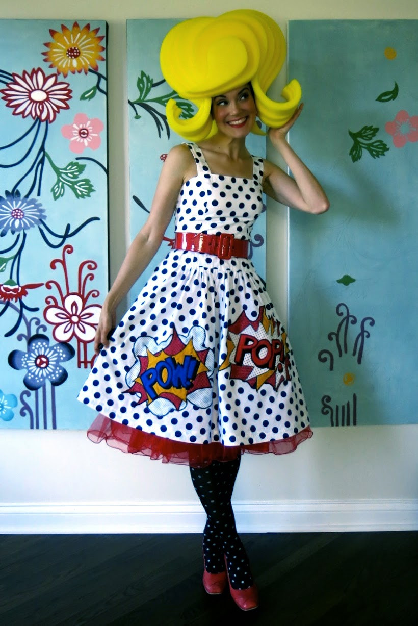 Pop Art Costume DIY
 Cassie Stephens pop art dress