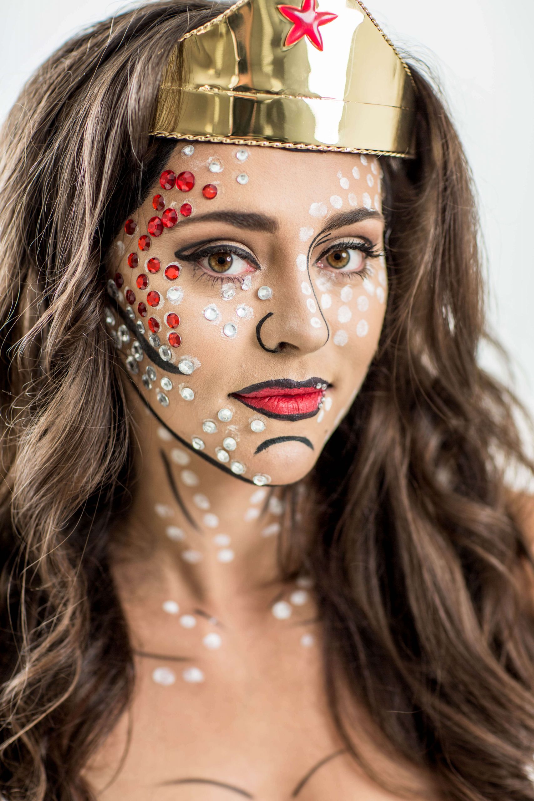 Pop Art Costume DIY
 DIY Wonder Woman Costume with Pop Art Makeup Tutorial