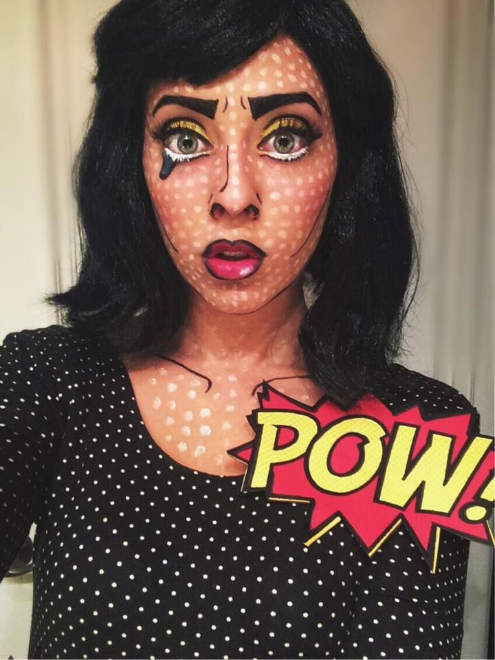 Pop Art Costume DIY
 DIY Pop Art Halloween Costume Makeup