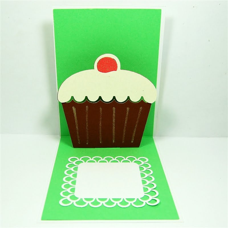 Pop Up Birthday Card
 Capadia Designs Pop Up Birthday Cupcake Cards