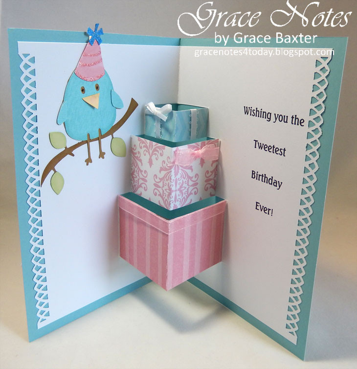 Pop Up Birthday Card
 Grace Notes for Today Pop Up Gifts Birthday Card