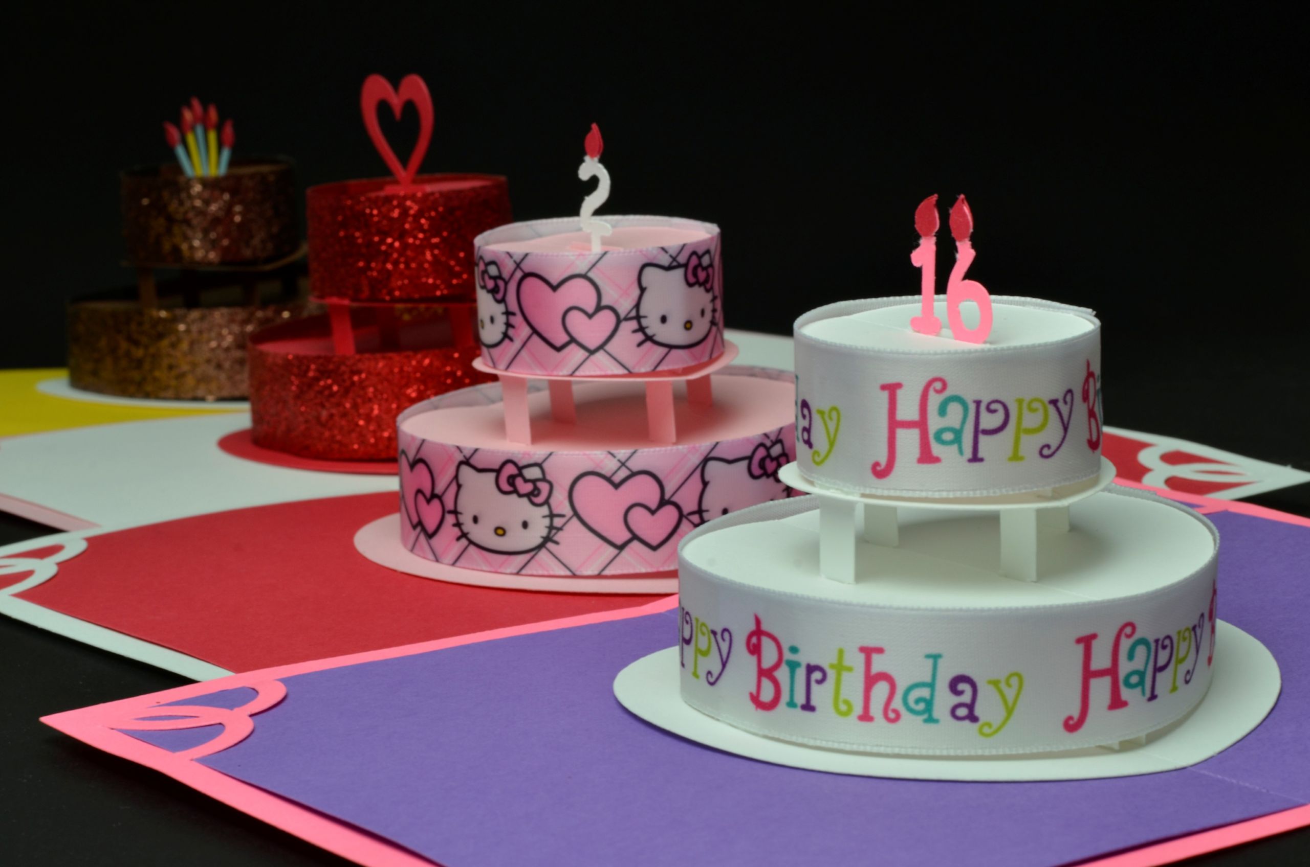 Pop Up Birthday Card
 Birthday or Wedding Cake Pop Up Card Template Creative