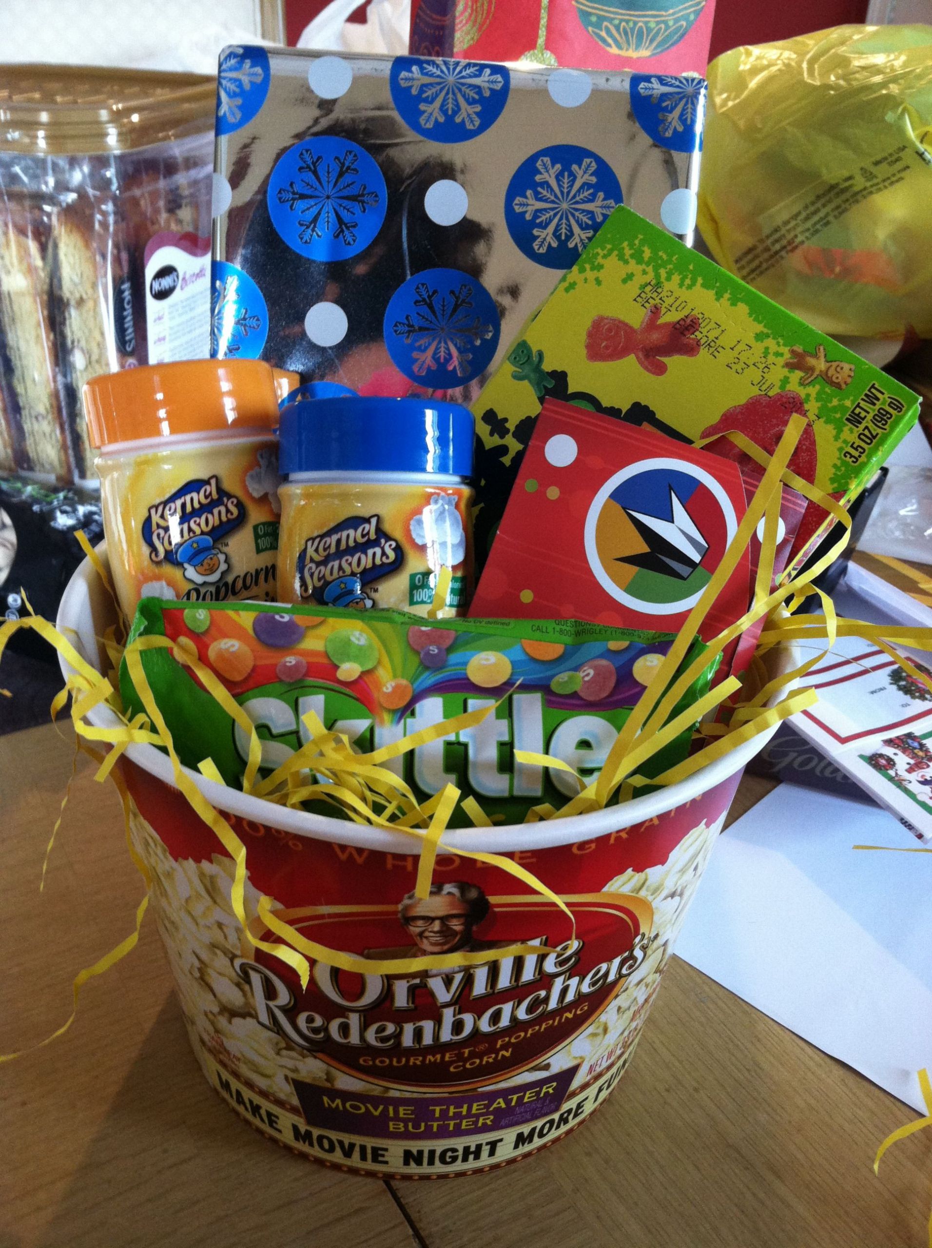 Popcorn Movie Gift Basket Ideas
 Movie Gift Basket Orville popcorn bucket from Tar