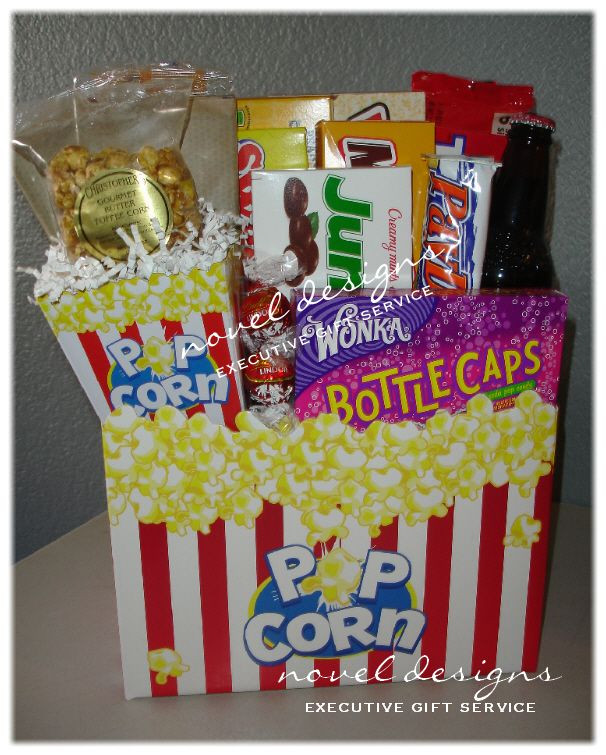Popcorn Movie Gift Basket Ideas
 diy movie theme t basket add a dvd & or theater t