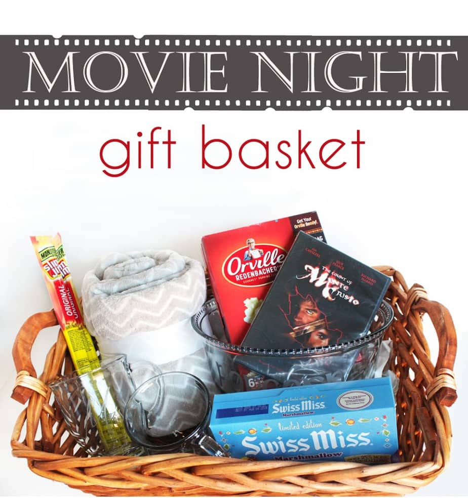 Popcorn Movie Gift Basket Ideas
 Hot Chocolate and Popcorn Movie Night Gift Basket Cutesy