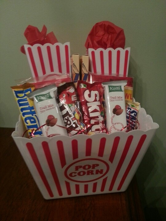 Popcorn Movie Gift Basket Ideas
 Movie Night Popcorn Gift Basket Christmas t basket