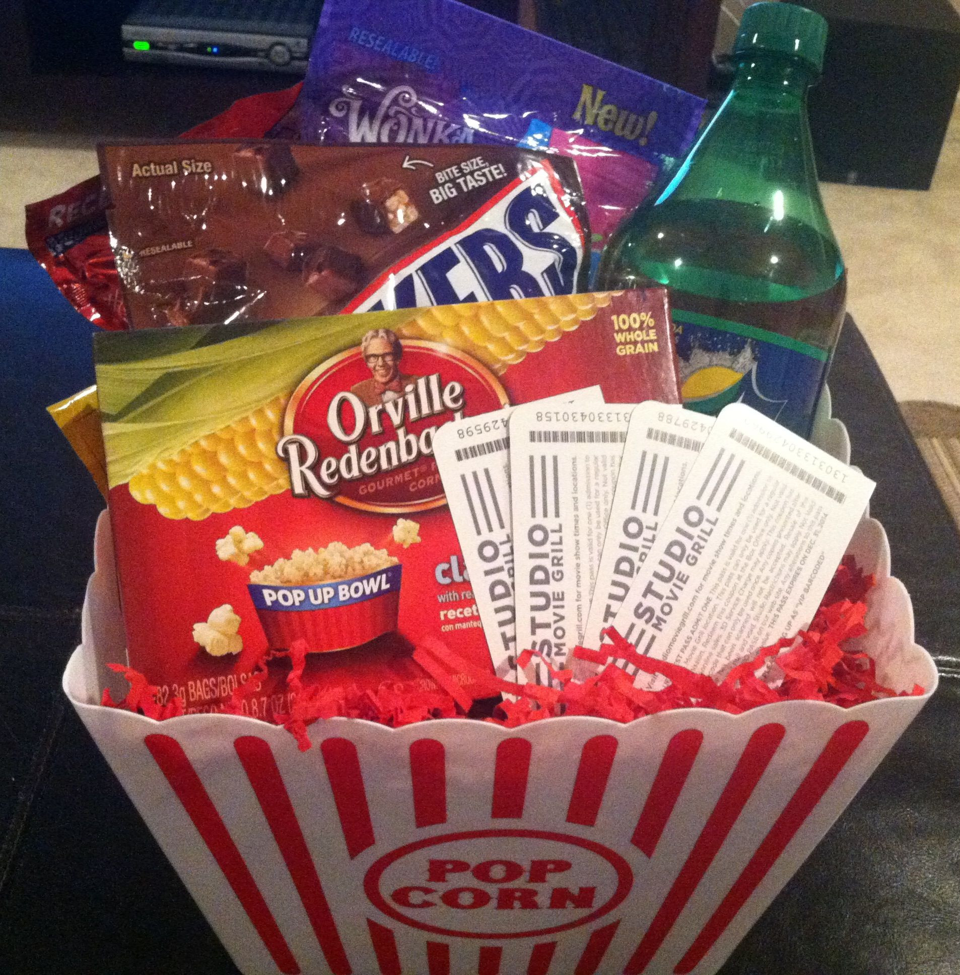 Popcorn Movie Gift Basket Ideas
 Tenant lease renewal movie t basket Snacks popcorn 1
