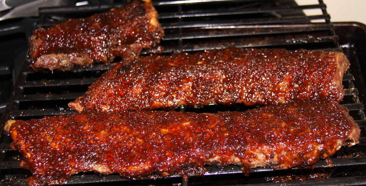 Pork Baby Back Ribs Oven
 Baby Back Pork Ribs with Barbeque Sauce BigOven