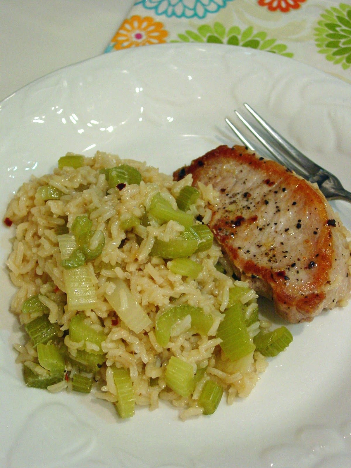 Pork Chops And Rice In Pressure Cooker
 Chicken celery rice