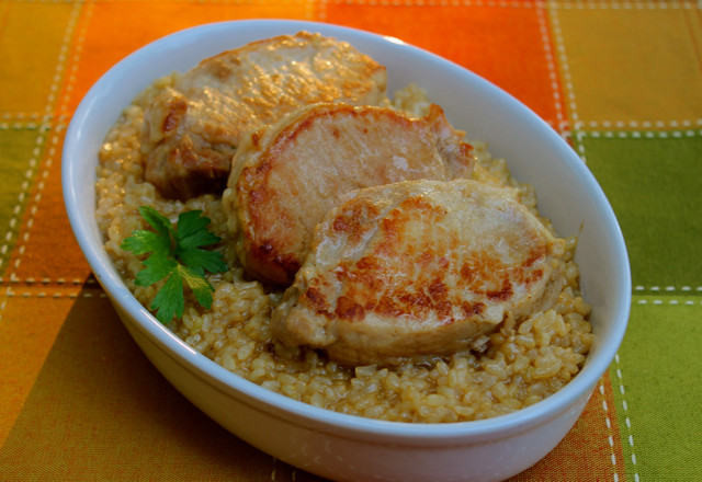 Pork Chops And Rice In Pressure Cooker
 Pressure Cooker Brined Pork Chops and Brown Rice Happy