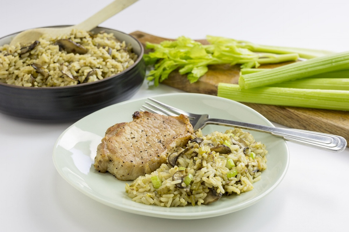 Pork Chops And Rice In Pressure Cooker
 Pressure Cooker Pork Chops and Celery Rice