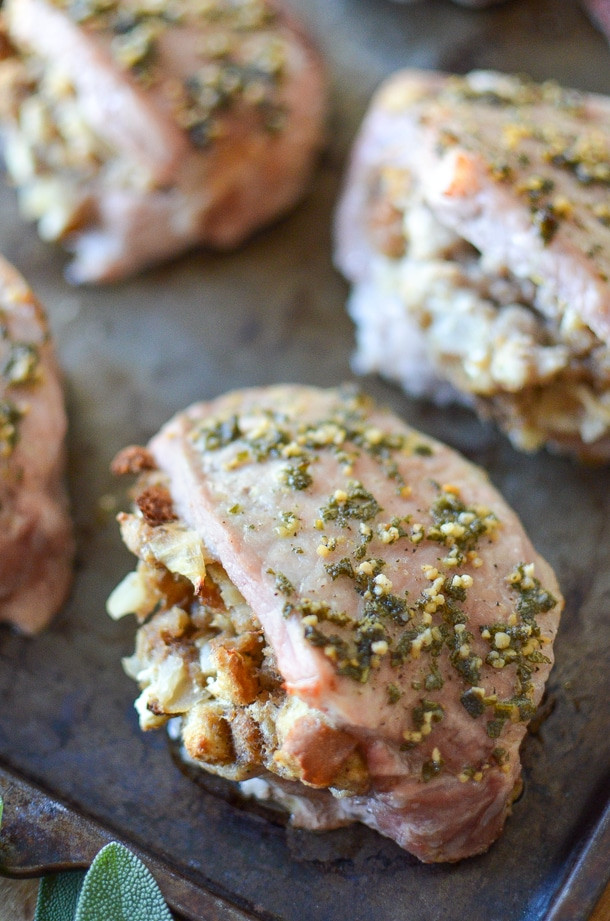 Pork Chops And Stuffing Baked
 Baked Stuffed Pork Chops Simply Whisked Dairy Free Recipes