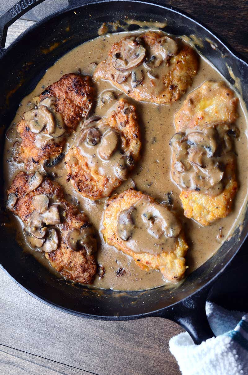 Pork Chops With Mushroom Gravy Recipe
 Pan Fried Pork Chops with Mushroom Gravy Life s Ambrosia