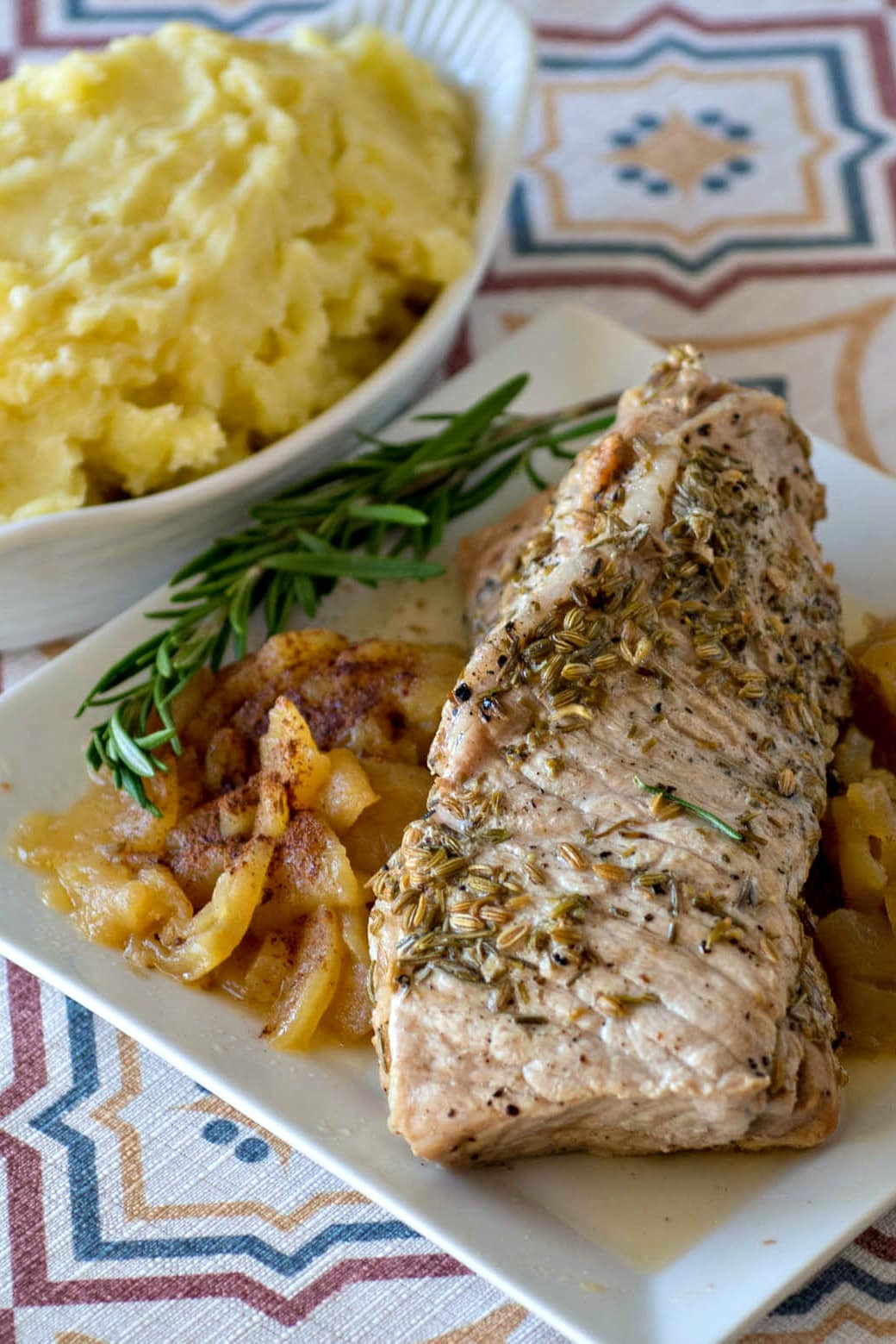 Pork Loin Instant Pot Recipe
 Instant Pot Pork Loin with Apples and Mashed Potatoes