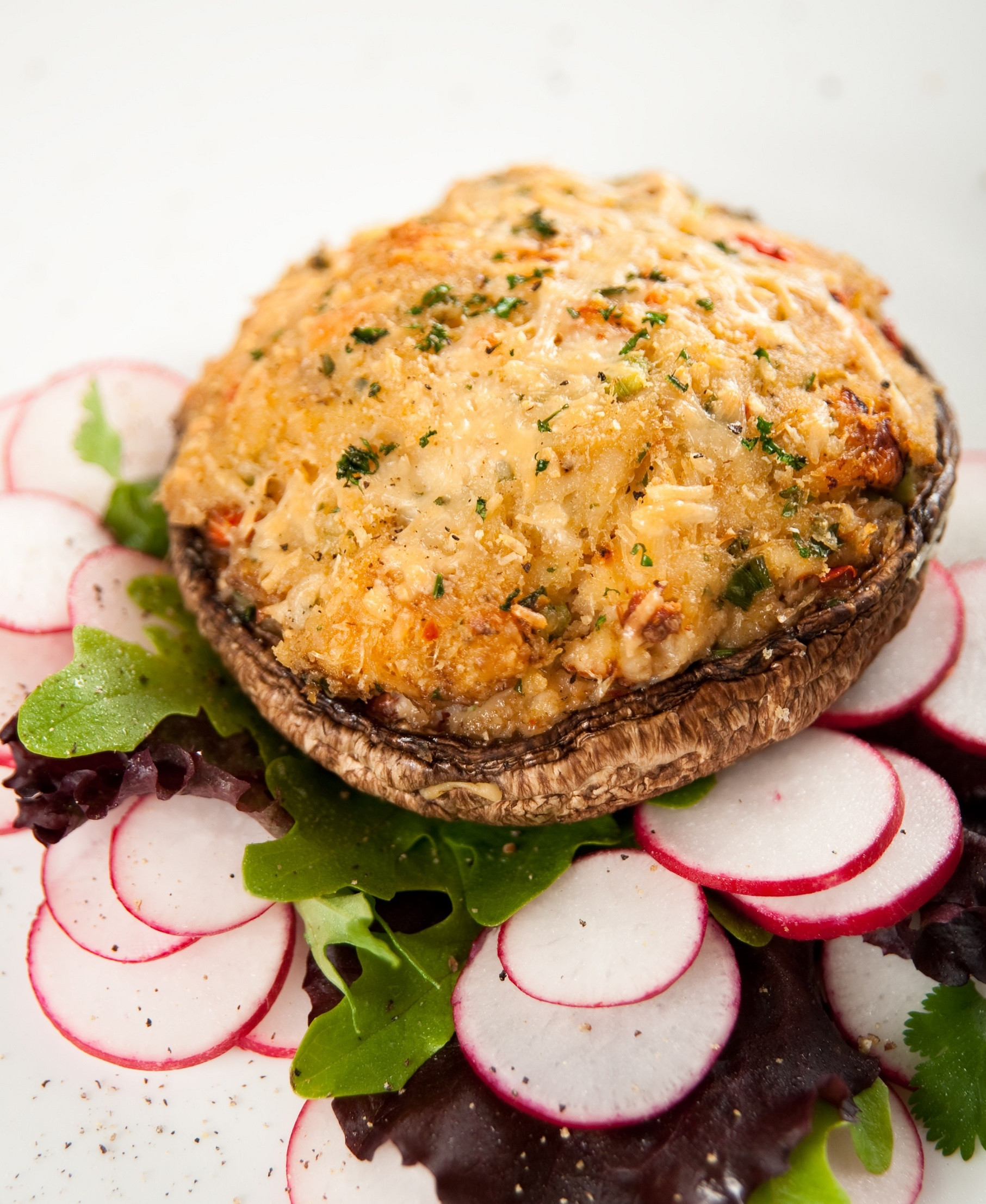 Portabello Stuffed Mushroom
 Portobello Mushrooms Stuffed with Eggplant And Gorgonzola