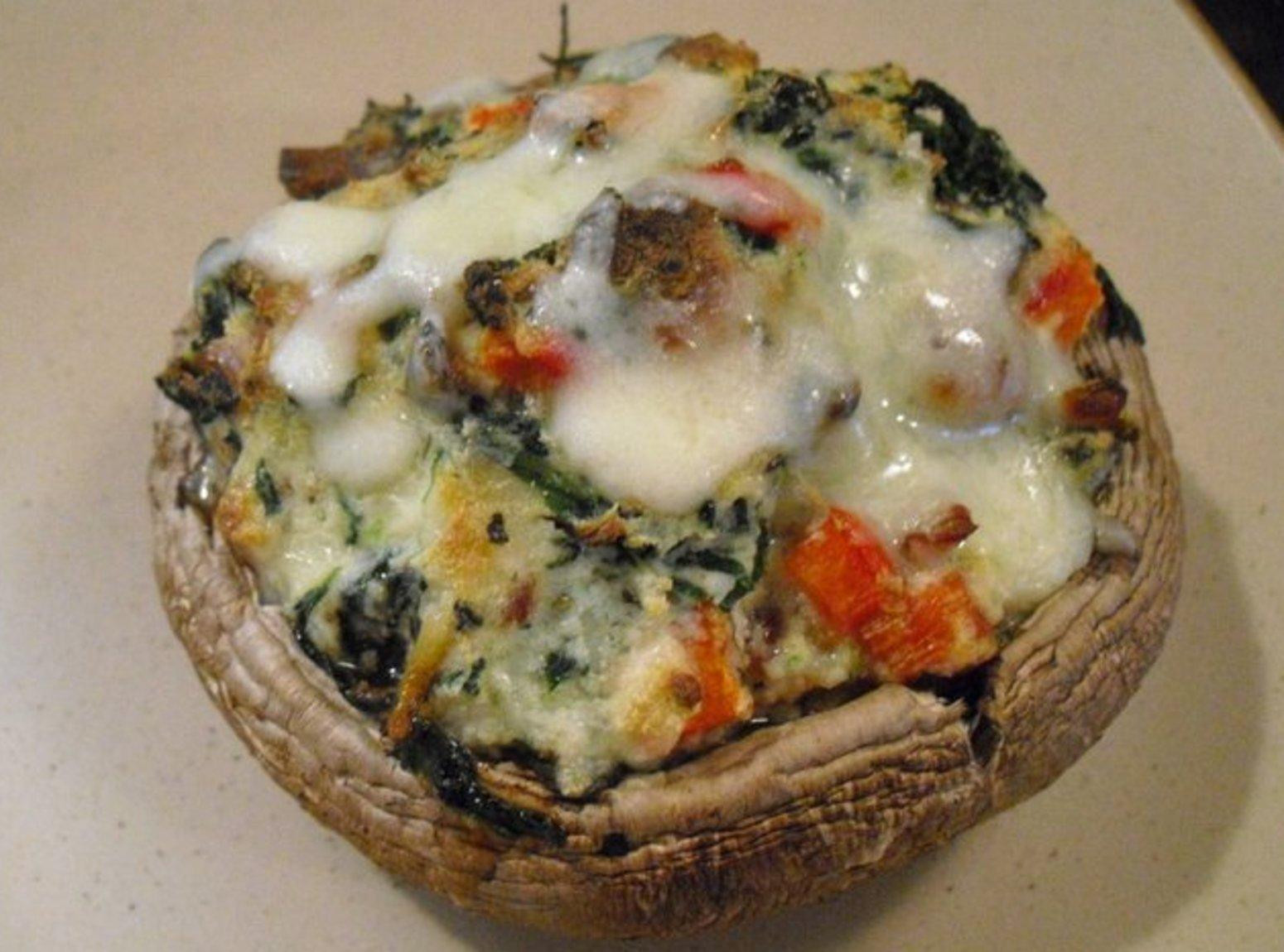 Portabello Stuffed Mushroom
 Spinach & Ricotta Stuffed Portobello Mushrooms Recipe