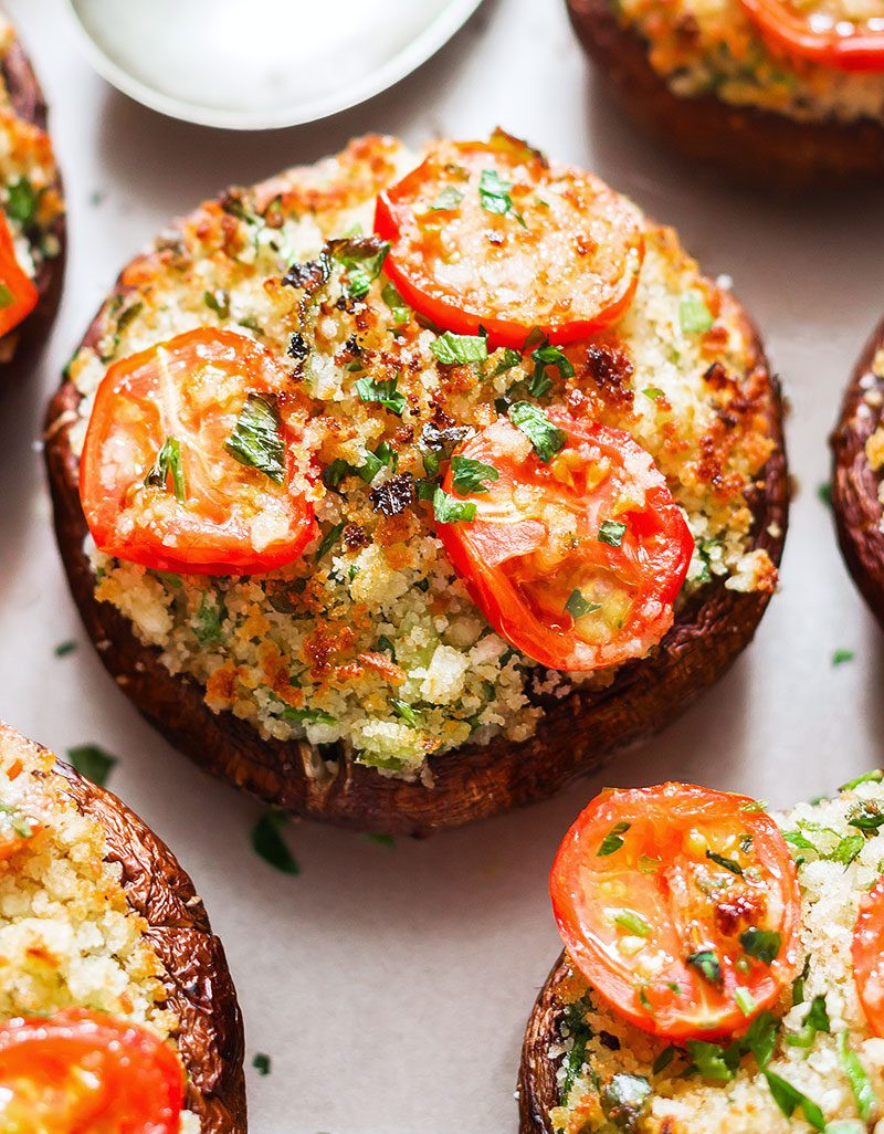 Portabello Stuffed Mushroom
 Portobello Mushrooms Stuffed with Garlic Herb Butter