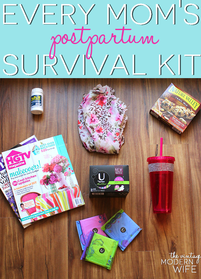 Post Baby Gifts For Mum
 Every Mom s Postpartum Survival Kit with U by Kotex